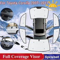 Car Full Covers Sunshades For Toyota Corolla 2012 Accessories E140 E150 2007~2013 Windshield Windows Shaby Visor 2008 2009 2011