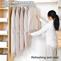 Dustproof Clothes Dust Cover Clothes Hanging Garment Dress Suit Coat Dust Cover Wardrobe Clothing Storage Bag Clothes Hanger