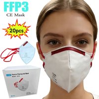 20PCS / Pack FFP3 Safety Dust Respirator Adults 5 Layers Filter Face Mask EN 149 CE Masks Individual Package Disposable