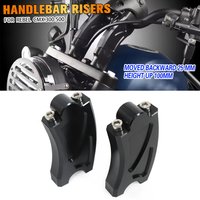 Motorcycle Handlebar Riser Handle Bar Mount Clamp Extend Adapter For Honda Rebel 300 500 CMX300 CMX500 CMX 300 500 2017-2023