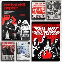 Band R-Red H-Hot C-Chili P-Peppers Poster Self-adhesive Art Waterproof Paper Sticker Coffee House Bar Room Wall Decor