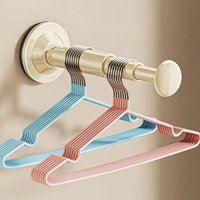 1/2pcs Multi-Purpose Wall Mount Hook Rack, No Drill Suction Cup, Retractable & Adjustable for Home Office Storage Organizer