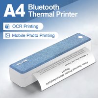 Portable A4 printer inkless Bluetooth Mobile Printer for iPhone iPad Laptop PC Letter Size Document & Photo mini Printer