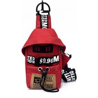 Canvas One Shoulder Chest Bag New Trendy Korean Cross Body Waist Bag Fashionable and Minimalist Art Bag Gift for Boys and Girls