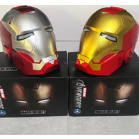 Iron Man MK5 Helmet Electric Opening and Closing, Light-up JARVIS Mask with Touch Sound Effects, Adult Wearable Helmet