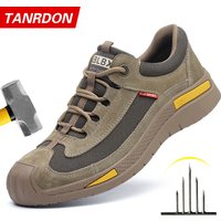 Man Safety Shoes Puncture-Proof Work Sneakers Lightweight Work Shoes Men Steel Toe Shoes Safety Boots Indestructible Shoes
