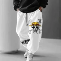 ONE PIECE Anime Co Branded Printed Sweetpants Spring/Spring New Men's and Women's Casual Loose Harajuku Large Cotton Pants