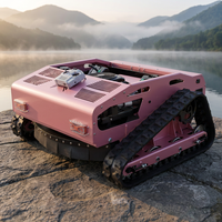 Zero Turn Remote Control Lawn Mower Crawler Powered RC Grass Cutter Heavy Duty Robot For High Grass And Brush