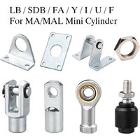 FA/SDB/LB/Y/I/F/U/Nut Joint Fitting Mounting Bracket For MA MAL16 20 25 32 40mm Mini Pneumatic Air Cylinder Accessories