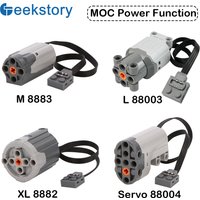 Power Functions M L XL Motor Servo Motor Technical Part 8882 8883 88003 88004 MOC Building Block Toy Compatible with legoeds Car