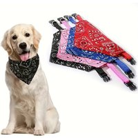 Adjustable Pet Puppy Cat Scarf Washable Triangular Bandage Saliva Tie Scarf Bib Neckerchief Neck Decor Birthday Party Dress Up