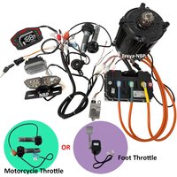 QS180 72-96V 8000W Mid Drive Encoder Motor Kit Fardriver ND72850/1200/1800B Controller Train Kits for Electric Cart Electric ATV