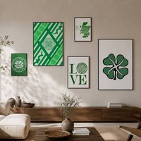 Football C-Celtic FC HD Waterproof Self-adhesive Poster Wall Sticker Home Decor