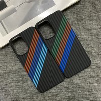 Skin Feel Hard PC Carbon Fiber Pattern Case for OnePlus ACE 6 ACE 6T OnePlus 15R Ultra-Thin Contrast Color Protective Cover Capa