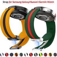 20mm 22mm Magnetic Buckle Strap for Samsung Galaxy Watch 6 5 4 for Huawei GT4 GT3 GT2 pro bracelet for Garmin Vivoactive 4 Band