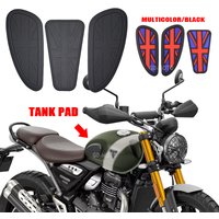 For Speed400 Scrambler400X SPEED 400 scrambler 400x T120 T100 Side Tank pad Cover Sticker Tankpad Speed Twin 900 1200