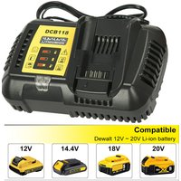 4.5A fast battery charger DCB118 for Dewalt Li-ion Battery 14.4V 18V 20V DCB180 DCB181 DCB200 DCB203 DCB205 DCB115 DCB105 DCB140