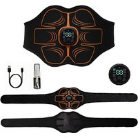 Smart Abs Trainer Waist Muscle Toner Abdominal Toning Belt Type-c Recharge Body Massager Home Office Training Fitness Equipment
