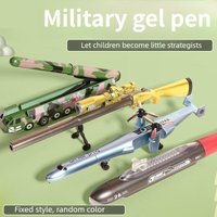 Cool Military Neutral Pen With Light Luminous Submarine 98k Gun Missile Shaped Pen Creative Stationery Gift for School Students