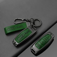 Zinc Alloy Car Smart Remote Key Case Cover Fob Protection Shell for Audi A3 A4 B9 A6 A7 4K A8 E-tron Q5 Q8 C8 D5 SQ8 Accessories