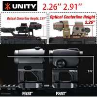 2.26" Tactical Fast Riser UNITY FAST FTC OMNI Mount For Red Dot Sight Scope 1.54 1.93 Riser Scope Mount Aluminum For 20mm Rail