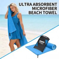 Beach Microfiber Fast-Drying Towel Lightweight Portable Beach Swim Yoga Gym Travel Essentials Super Absorbent Soft Skin-Frien