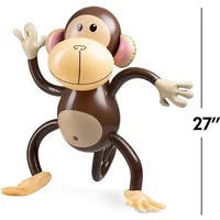 Inflatable Animal Monkey Balloon Hawaiian Party Dance Monkey Baloon Children Animal Birthday Balon Jungle Safari Party Balloons