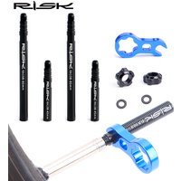 Bike Presta valve extender,45mm/80mm Bicycle Inner Tube Extension Rod,Bike Rim Valve Extender Pole with 3 in 1 Wrench Tool