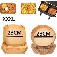 16-23CM Air Fryer Disposable Baking Paper Liner Non-Stick Mat Steamer Square Round Parchment for Microwave Oven Kitchen Cookers