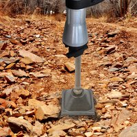 Anti-Schock-Hammer-Tamper-Kompressor, sechseckiger Tamper-Schaft und -Platte für Abbruchhammer (15,24 x 15,24 x 40,64 cm)