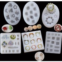 DIY Bead Ring Rectangle Rings Irregular Stone Shaped Silicone Resin Mold Epoxy Resin Molds Jewelry Accessories