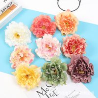 10/20pcs Artificial Flowers Silks Peony Festival Decora Home Room Wedding Bridal Accessories Stamen Garland Diy Gifts Candy Box