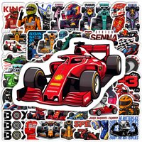 Racing Car Theme Vinyl Stickers DIY Gift Kids Toys Waterproof Decal for Luggage Water Bottles Phone Laptop Journal Junk Decor