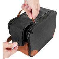 Travel Toiletry Bag for Men Hanging Dopp Kit Water Resistant Shaving Bag for Toiletries Accessories Small Toiletry Bag