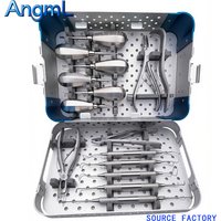 15 Pcs Short Thick Handle Pet Dental Set, Dental Elevator, Scaler, Tooth Extraction Forceps, Small Animal Dental Instruments