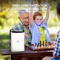 Varon 5L/min Pulse Flow Oxygen Concentrator 93% Portable And Travel Outdoor Care With Battery Use