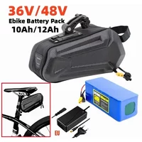 AliExpress Reoaoone ebike Battery 48v 36v 10Ah 12Ah 14Ah Waterproof Li ion Batteries pack for 250W-1000W Motorcycle/scooter/Bicycl with 2A charger