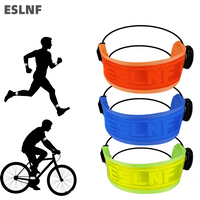 AliExpress NONE Adjustable Reflective Cycling Ankle Strap Rotary Buckle High Visibility Night Riding Safety Band for Road MTB Bike