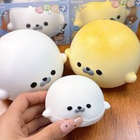 Soft Seal Shaped Slow Rebound Squishy Cream Feel Stress & Anxiety Relief Hand Squeeze Gadget Sea Creature Desktop Decoration