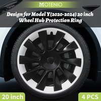 Anneau de protection de roue de moyeu pour les placements, conception de couvercle de roue, haute performance, accessoires de couverture de jante complète, modèle Y 2020-2024, 20 po
