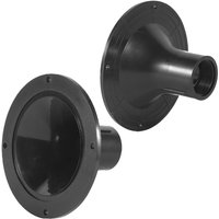 2Pcs Horn Part Compact Size for Small Speaker Durable ABS Construction Materials Repair Kits Home Theater Bar Mixer K1KF