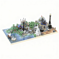 NEW 5315PCS MOC Fantasy Movie Lotr Map Middle Earth Model Building Blocks Display DIY Creative Building Blocks Gift Bricks Set
