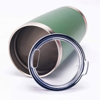 30 and 20 Ounce (Approximately 50.6 ml) 2-Piece Replacement Lids for Car Cups - Inner Diameter 3.15inch (Approximately 8cm) - Spill-Proof Lids, Flat Lids, Reusable, Splash-Proof Mug Flat Lids. Note: