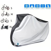 AliExpress NONE Waterproof Electric Bike Cover, Anti-UV Dustproof Outdoor Rain Cover with Lock Hole, Universal Protective Cycle Cover Size S-XL