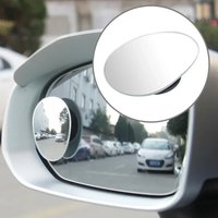 2pcs Car Mirror Wide 360° Adjustable Auxiliary Rearview Mirrors Angle Car Blind Spot Mirrors HD Frameless Small Round Mirror