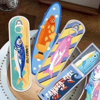 30pcs Handwritten Fish Bookmarks Reading Pages Books Annotated Students Stationary Supplies DIY Creative Aesthetic Bookmarks