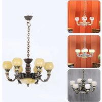 Dollhouse Ceiling Lamp Miniature 112 Lamp Chandelier Light Working Furniture Model Decor Toy Accessories