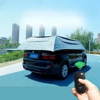 Waterproof Foldable Car Cover with Remote Control Automatic Car Umbrella 3.6m 4m UV Protection Cover for Universal Cars