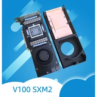 Applicable to V100 SXM2 32g 16g To PCIE Adapter Card to PCIE adapter board pure copper cooling turbofan