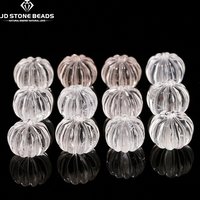 1 Pc Natural Stone Rock Quartz Carved Pumpkin Shape Bead For Jewelry Making Diy Necklace Bracelet Pendant Accessory Findings